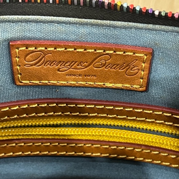 Dooney & Bourke Black Multicolor Logo Shoulder Bag - Picture 10 of 16